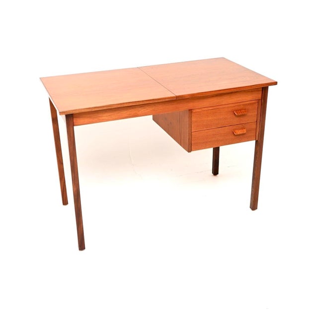 Vintage Danish Teak Desk, 1960s For Sale - Image 12 of 12