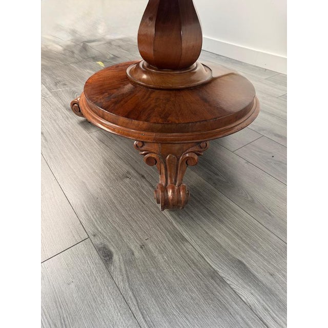 Large Antique English Regency Circular Tilt Top Dining Table For Sale - Image 4 of 8