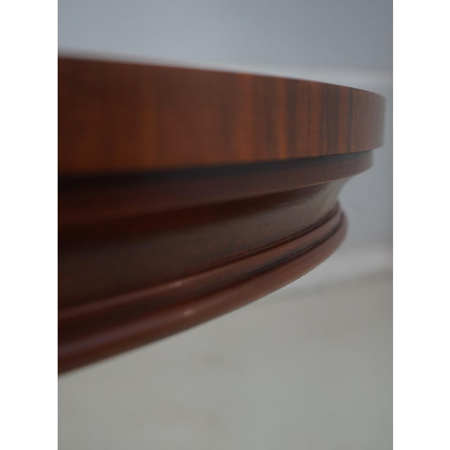 Councill Round Walnut Regency Style Center Table For Sale - Image 9 of 15
