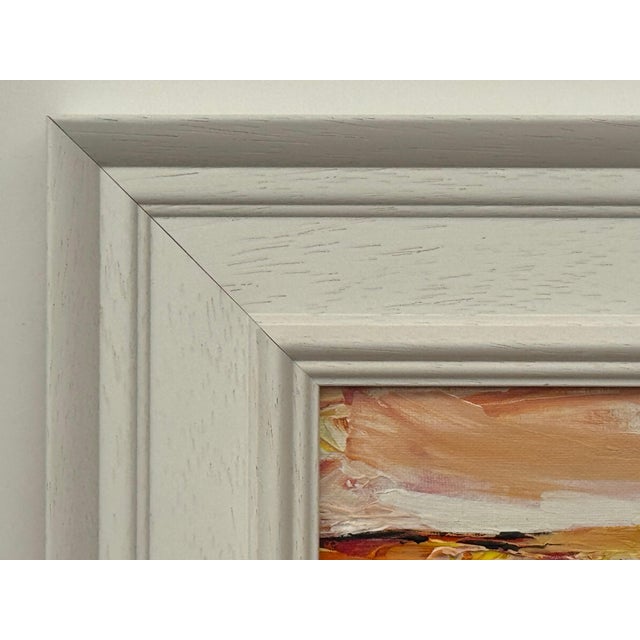 Amber Glow - Miniature Abstract Landscape Art Study by Contemporary Artist 2025 For Sale - Image 11 of 15