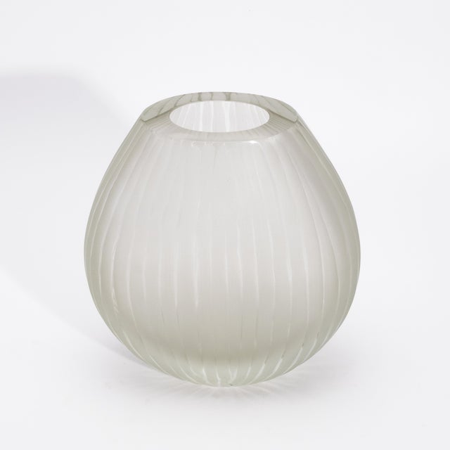 Hand-Blown Murano Supreme Vase in Citrine Medium For Sale In Los Angeles - Image 6 of 12
