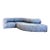 1970s Modified Serpentine Sectional For Sale