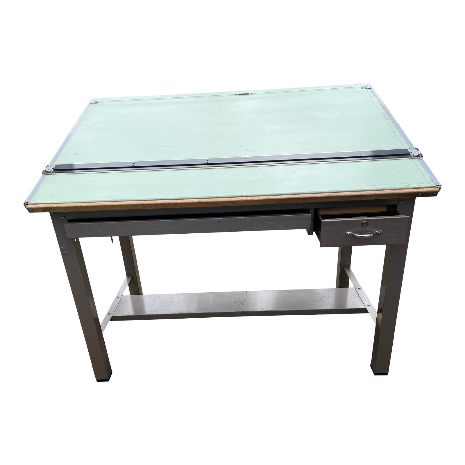Vintage Mayline Ranger Green Top Drafting Table Chairish