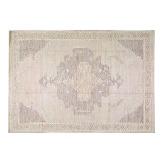 Turkish Oushak Hand Knotted Wool Rug, 10'x14' For Sale