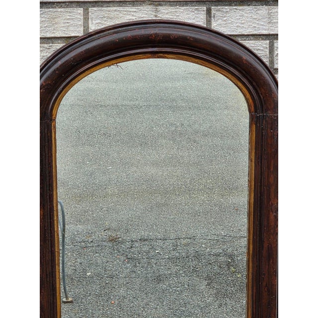 19th Century Victorian Walnut, American Made Mirror Original Paint. For Sale In Philadelphia - Image 6 of 17