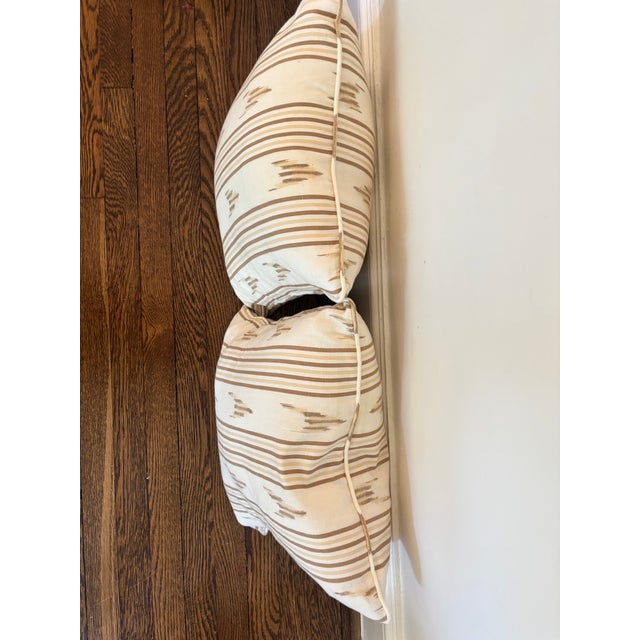 2020s Mark Sikes Santa Barbera Ikat Pillow Covers With Welt, a Pair For Sale - Image 5 of 5