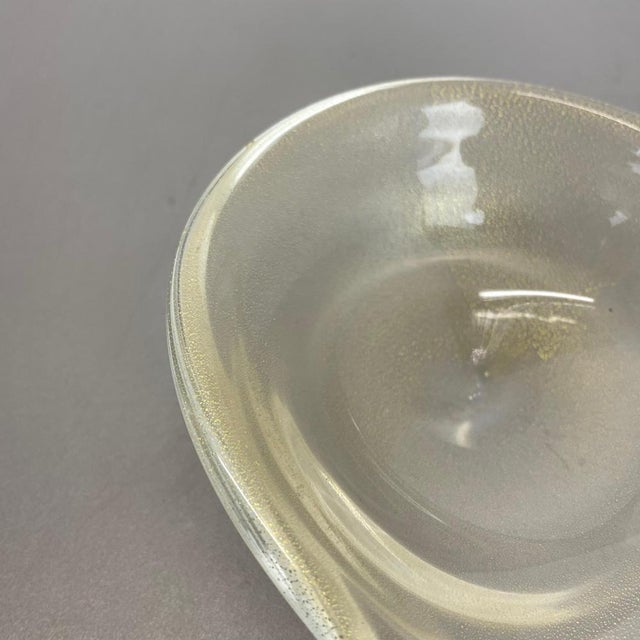 Murano Bubble and Glass Shell Bowl Ashtray from Barovier and Toso, Italy, 1970s For Sale - Image 9 of 18