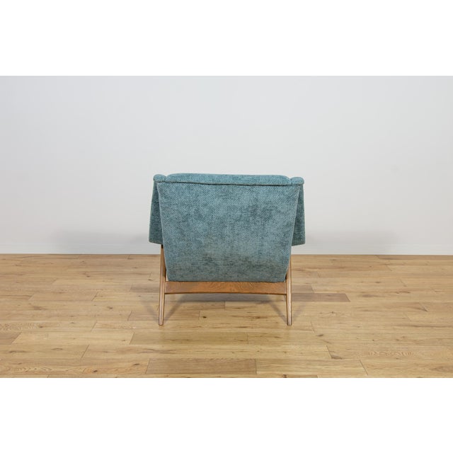 Blue Vintage Lounge Chair by Folke Ohlsson for Dux, Sweden, 1960s For Sale - Image 8 of 18