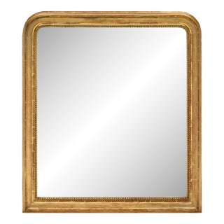 French 19th Century Louis Philippe Giltwood Mirror For Sale