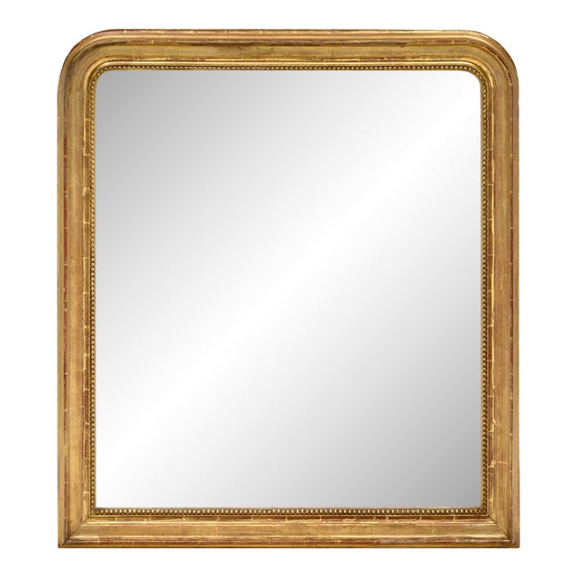 French 19th Century Louis Philippe Giltwood Mirror For Sale