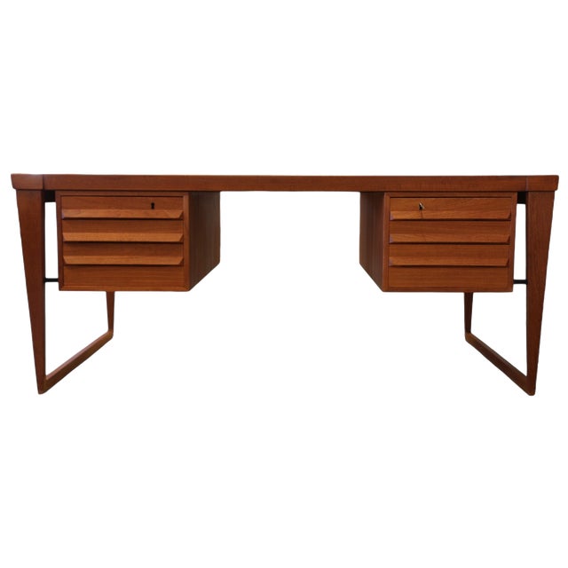 Desk Model 70 in Teak by Kai Kristiansen for Feldballe Møbelfabrik, 1960s For Sale