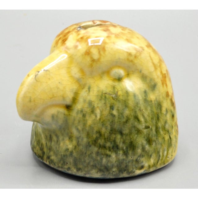 Early 20th Century Antique Americana Eagle Smash Money Bank Folk Art For Sale - Image 5 of 10