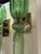 Pair of Murano Apple Green Torch Sconces For Sale - Image 4 of 6