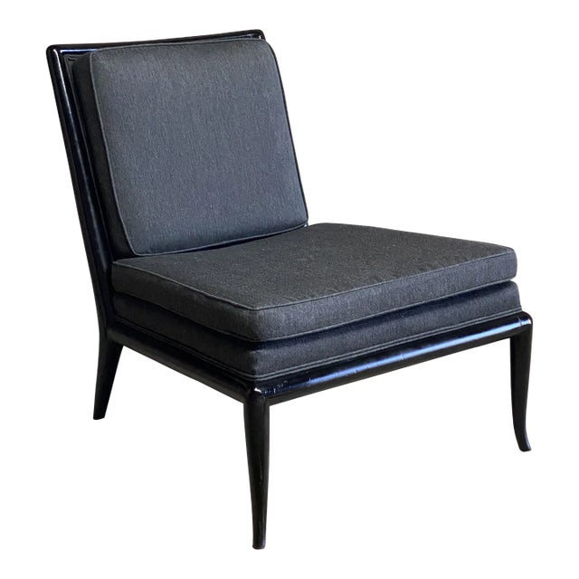 T. H. Robsjohn Gibbings for Widdicomb Upholstered Slipper Chair For Sale