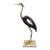 Mid 20th Century Crane Sculpture With Brass For Sale