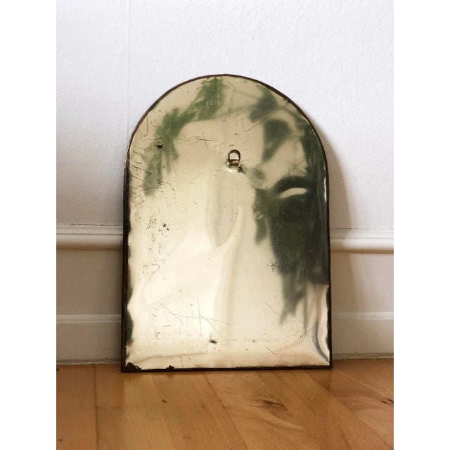 Brass Vintage Arched Wall Mirror – Spanish, Hollywood Regency, Moroccan-Inspired 1960s For Sale - Image 8 of 9