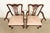 1980s Baker Furniture Style Chippendale Carved Mahogany Armchairs, Pair For Sale - Image 5 of 15