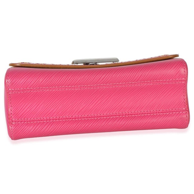 2010s Pink Multicolor Stitch Epi Twist MM For Sale - Image 5 of 9