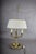 Antique Brass Bouillotte Lamp, Three-Arm Candelabra Form — French, 19th Century For Sale - Image 13 of 13