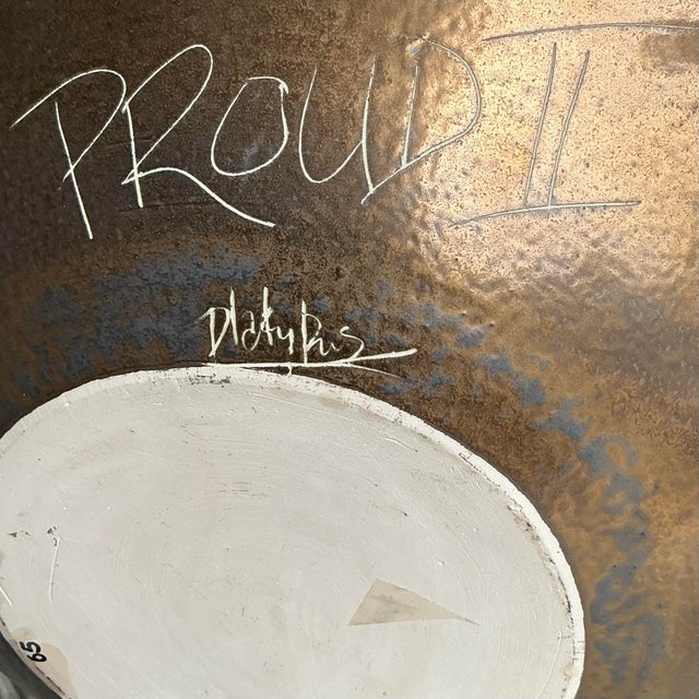 Ceramic Vintage Boho Hand Painted Nude Ceramic Bowl For Sale - Image 7 of 7