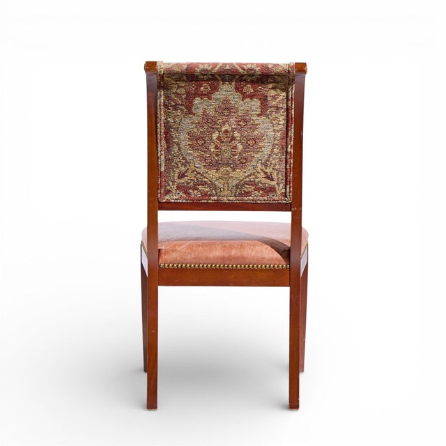 Kindel Furniture Mahogany Sleigh Back Dining Chairs - Set of 8 For Sale In Chicago - Image 6 of 14