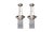 Vintage Nickel-Plated Ceiling Lamps with Glass Sticks, 1920, Set of 2 For Sale - Image 16 of 16