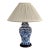 Vintage Chinoiserie Blue and White Table Lamp For Sale