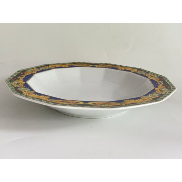 Rosenthal Le Roi Soleil Rim Soup Plate by Versace for Rosenthal, 1990s For Sale - Image 4 of 6