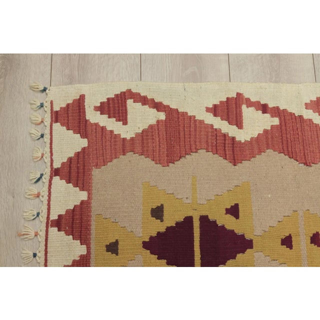 1960s Traditional Wool Oushak Kilim Rug For Sale - Image 10 of 13