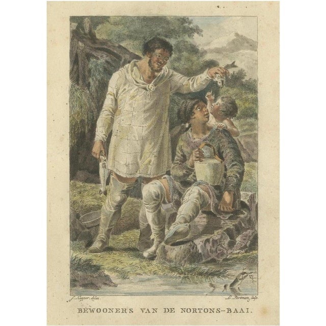 Jaques Kuyper, Inhabitants of Norton Bay, Hand-Colored Print, 1805 For Sale - Image 9 of 9