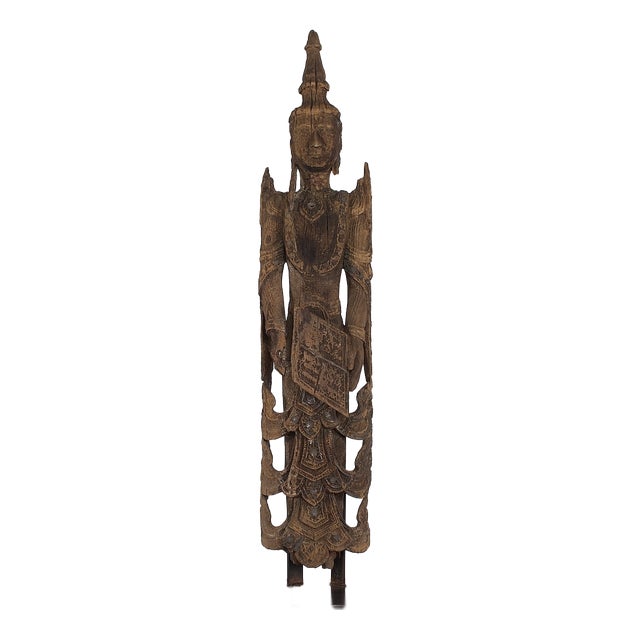 Burmese Artist, Statue of Burma, 1800s, Wood For Sale