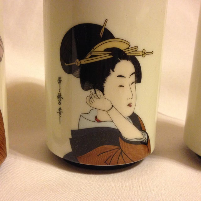 Kafuh Japanese Geisha Cups Set of 5 Chairish