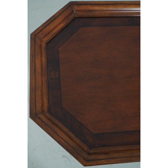 Hekman French Style Cherry Tray Top Metal Base Coffee Table For Sale - Image 10 of 15