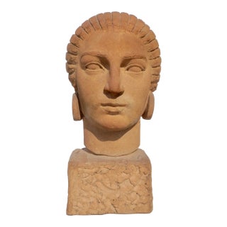 Unique Terra Cotta by Marcel Andre Bouraine Dated 1930 For Sale