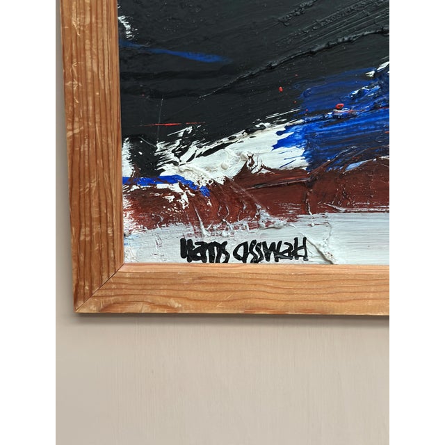 Hans Osswald, Hurricane, 1960s, Oil on Panel, Framed For Sale - Image 16 of 17