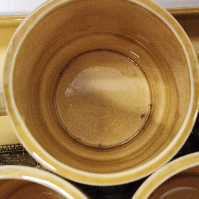 Mid Century Regency Row Snack Sets Service for Four - Snack Trays & Mugs –8 Pieces For Sale - Image 13 of 18