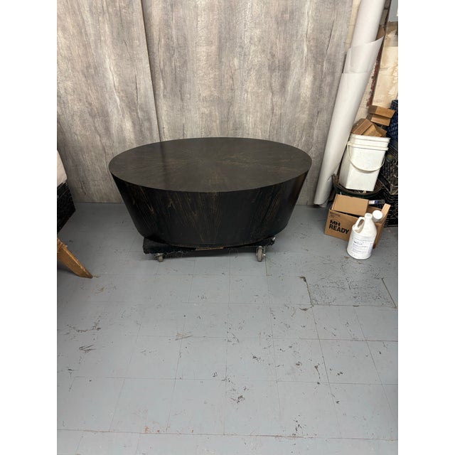 Late 20th Century Oval Coffe Table For Sale - Image 10 of 11