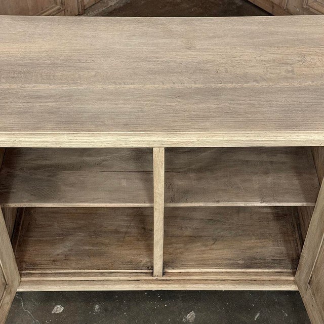 Antique Rustic European Stripped Oak Buffet ~ Credenza For Sale - Image 17 of 18