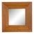 Large Vintage Square Pencil Reed Mirror For Sale