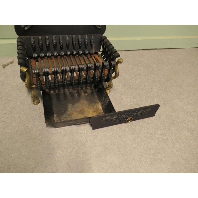 Vintage Regency Style Iron Fire Grate, 1950 For Sale - Image 4 of 8