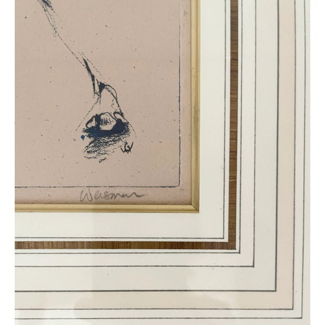 Black "Male Nude" Serigraph 6/30 by Gary Weisman (American, 1952) For Sale - Image 8 of 12