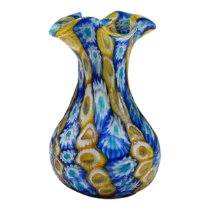 Antique Millefiori Vase, Fratelli Toso Murano ca. 1920s