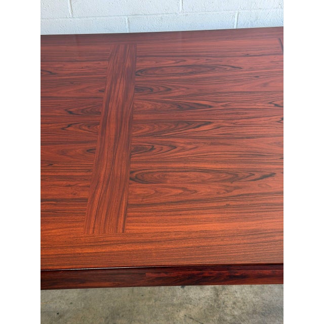 Skovby Mobelfabrik Rosewood Extendable Dining Table Denmark Mid-Century Modern 1970s For Sale - Image 13 of 15