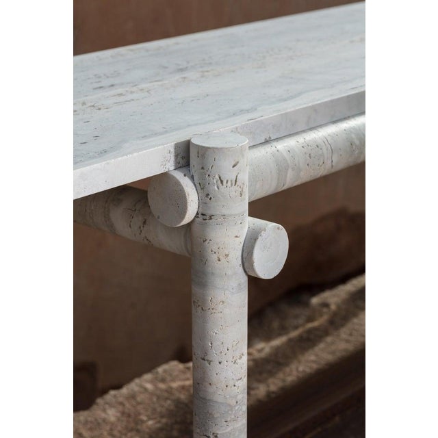 Stone Ocean Travertine Coffee Tables by Clément Brazille For Sale - Image 7 of 18