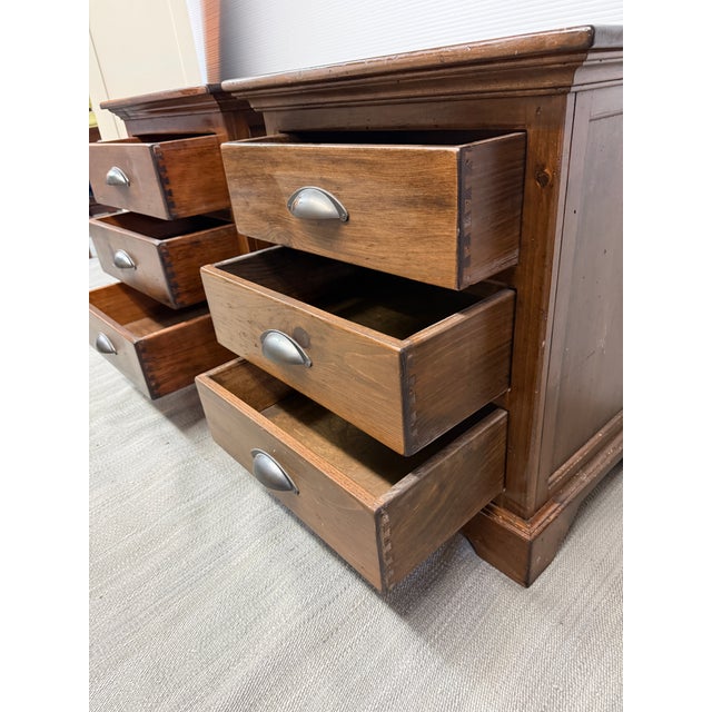 Rustic Mission to Rustic Style Nightstands, Pair For Sale - Image 3 of 11