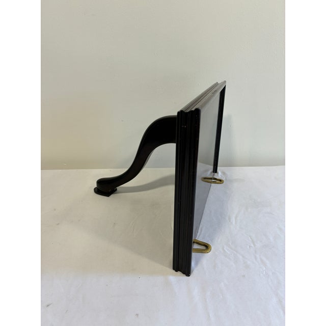 American Vintage Bombay Company Mahogany Wall Display Shelf With Curved Support Bracket For Sale - Image 3 of 13