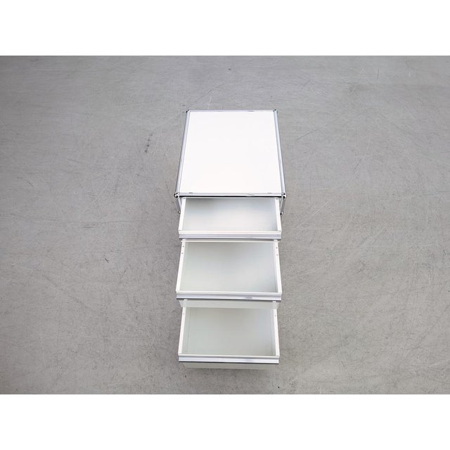 White Rolling Container Office Cabinet from USM Haller For Sale - Image 8 of 9