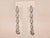 Early 20th Century The Daenerys: Antique Platinum & Diamond Dangler Earrings, 2 Pieces For Sale - Image 5 of 8
