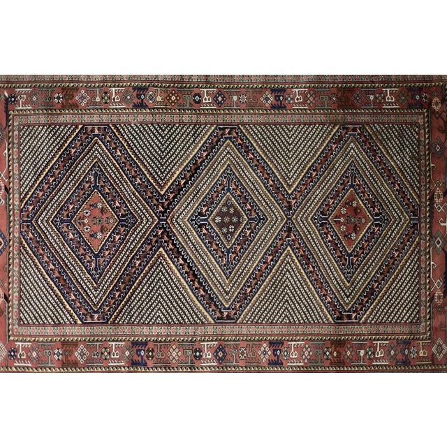 Vintage Oriental Hand-Woven Shiraz Rug, 1960s For Sale - Image 14 of 18