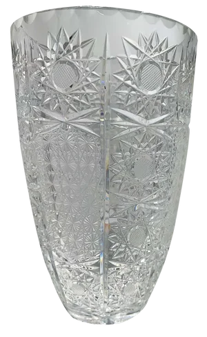 Vintage Polish Crystal Vase by Julia Glassworks, 1970s